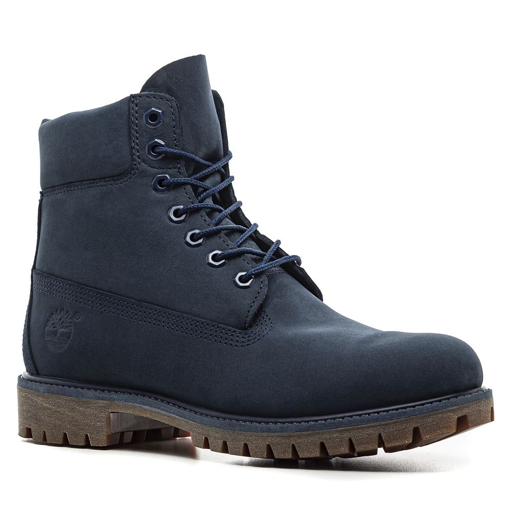 Bocanci De Zapada Timberland Barbati Bleumarin - 6-Inch Premium Waterproof - Romania - CRVJKI513